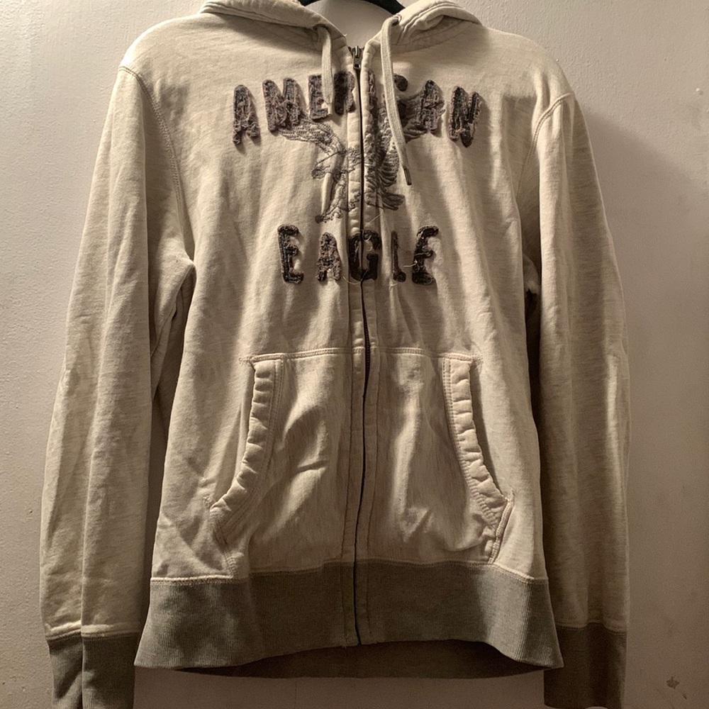 Cream American Eagle sweater